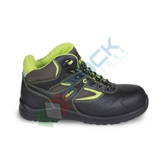 Scarpe alte in pelle idrorepellente con inserti in nylon, rinforzo antiabrasione nella zona del puntale e rapido sfilamento EU 41 - Art. 7221PEK 41