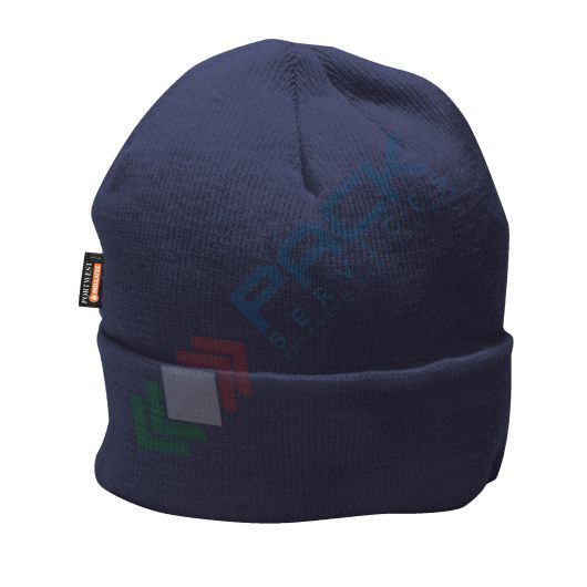 [B013NAR] Berretto da lavoro in maglia isolante, tessuto esterno 100% acrilico con fodera InsulatexPro per il massimo calore, calibro 9, colore blu navy