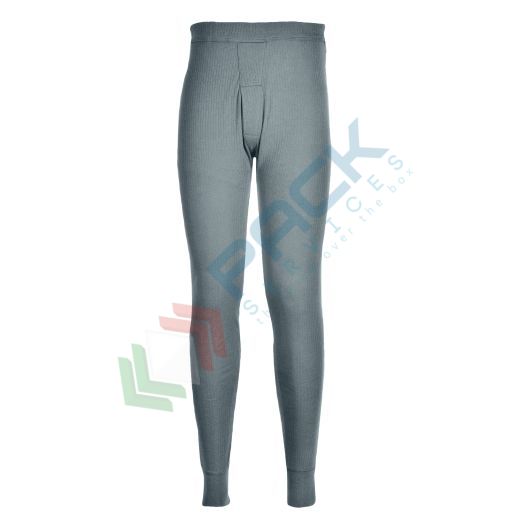 [B121GRRXXXL] Calzamaglia da lavoro termica, 50% Poliestere + 50% cotone che trattengono il calore, 200 gr, vestibilità comoda con orlo a costine, colore grigio