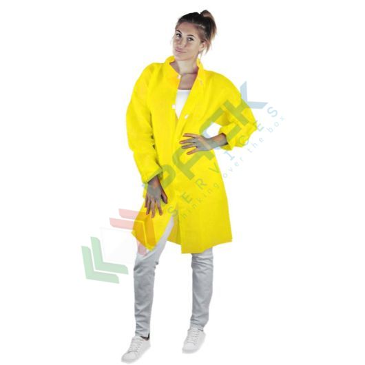 [CAM30-GXL] Camice monouso in TNT di polipropilene (PP), 30 g/mq, chiusura frontale con velcro, conf. 50 pz