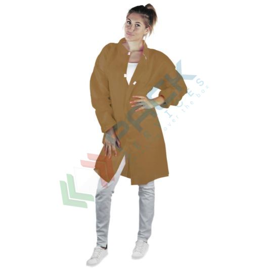 [CAM30-MXXL] Camice monouso in TNT di polipropilene (PP), 30 g/mq, chiusura frontale con velcro, conf. 50 pz