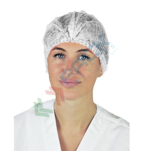 Cuffie monouso in TNT di polipropilene (PP) 14 g/mq, plissettate, conf. 200 pz