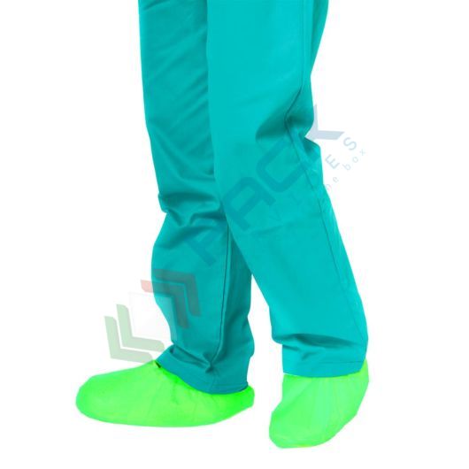 Copriscarpe monouso in polietilene (CPE), 60 micron, conf. 100 pz