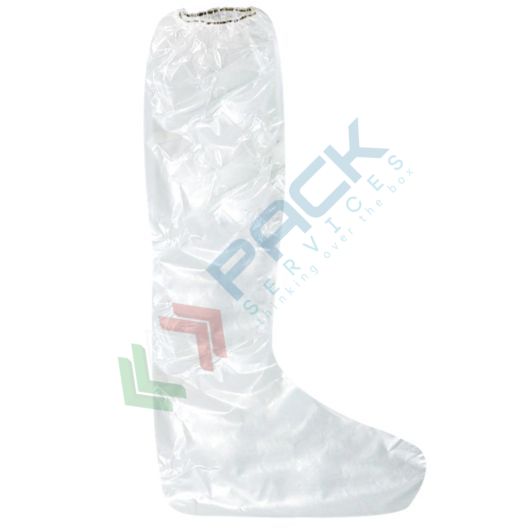 Copriscarpe monouso in polietilene (LDPE), 80 micron, conf. 50 pz