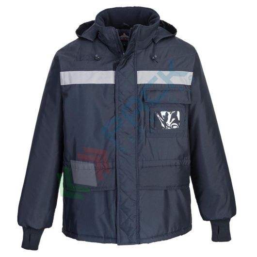 Giacca da lavoro antifreddo, 100% poliestere, omologata EN 342, ideale fino a -58 °C, modello ColdStore, colore blu navy