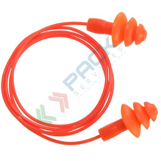 [EP04ORR] Tappi in TPR riutilizzabili con cordino (50 paia)