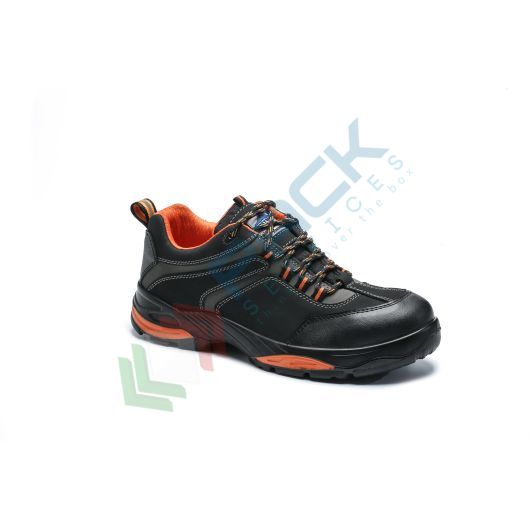 [FC61BKR37] Scarpe antinfortunistiche da lavoro S3 HRO, basse, serie COMPOSITELITE®, in pelle Nubuck, puntale in composito, colore nero (modello OPERIS)