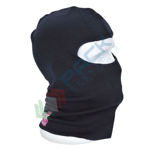 [FR18NAR] Passamontagna da lavoro ignifugo antistatico in maglia Modaflame (60% modacrilico + 39% cotone + 1% fibra di carbonio), 400 gr, super morbido per il massimo comfort, certificato EN ISO 11612 + EN 1149 -5, colore blu navy