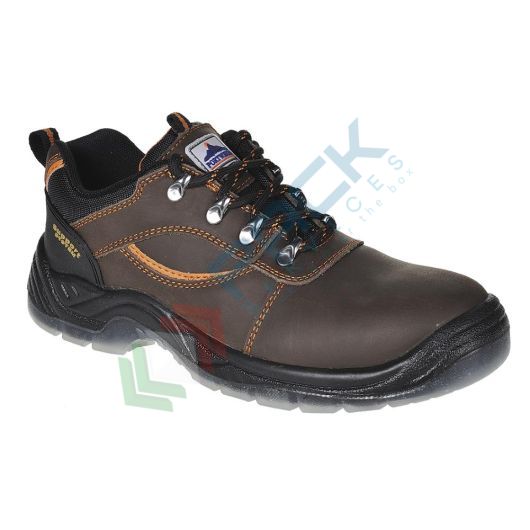[FW59BRR47] Scarpe antinfortunistiche da lavoro S3, basse, serie STEELITE®, in pelle cavallino, puntale in acciaio, colore marrone