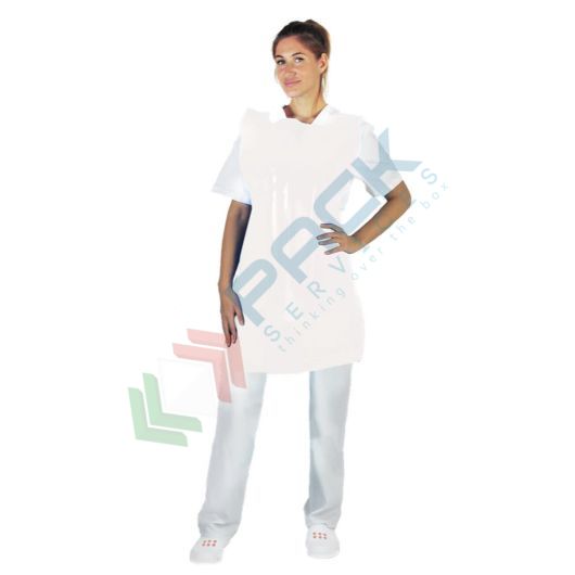 [GRM30-B] Grembiuli monouso in polietilene (LDPE), 30 micron, Mis. 70 x 120 cm, conf. 100 pz