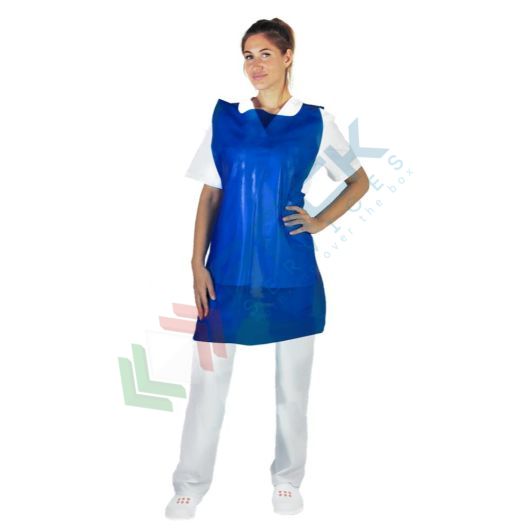 Grembiuli monouso in polietilene (LDPE), 30 micron, Mis 70 x 120 cm, conf 100 pz