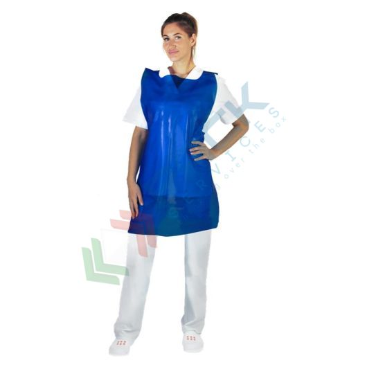 Grembiuli monouso in polietilene (LDPE), 60 micron, Mis 70 x 120 cm, conf 100 pz