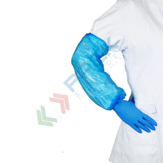 [MAN94-A] Manicotto monouso in polietilene (LDPE), lunghezza 40 cm, conf 100 pz