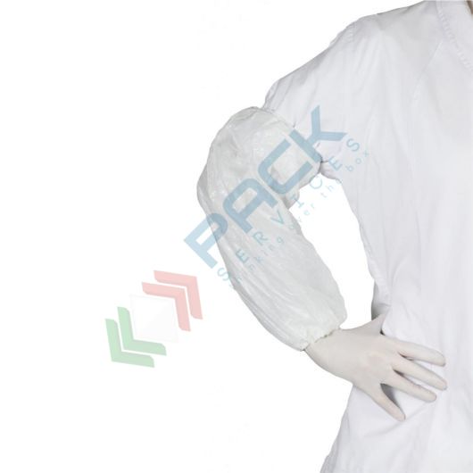 [MAN94-B] Manicotto monouso in polietilene (LDPE), lunghezza 40 cm, conf. 100 pz