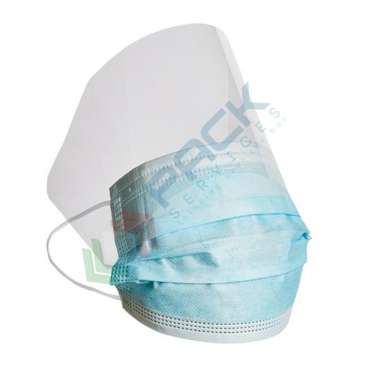 [MASC435] Mascherina chirurgica con elastici e visiera paraschizzi