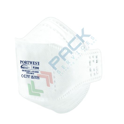 [P290WHR] MASCHERINA FFP2 DOLOMIA PIEGHEVOLE SENZA VALVOLA 20 pz