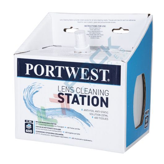 Stazione per la pulizia delle lenti di occhiali di sicurezza, conf 600 fazzoletti