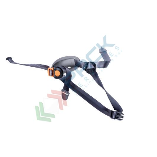 Sottogola a 4 punti in nylon, ideale per caschetti da lavoro serie Height Endurance, cinturino sottogola a Y, regolazione della fibbia, colore nero