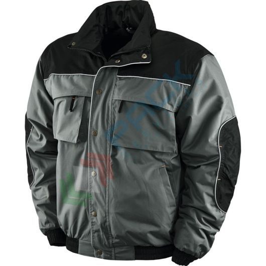 Giubbino da lavoro in poliestere/PVC con fodera interna in pile