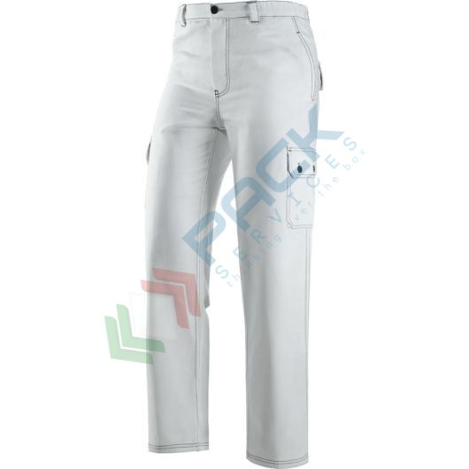 Pantalone da lavoro 100% in cotone sanforizzato, 250 gr/m2, multitasche