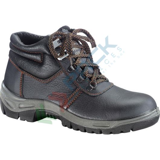 Scarpe antinfortunistiche da lavoro, S1P SRC, alte, in crosta bovina