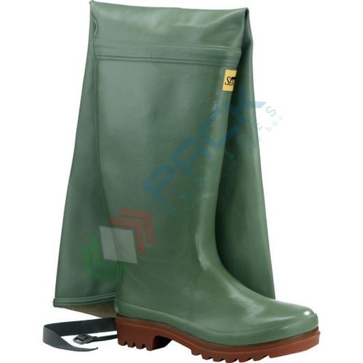 [UB-575066/39] Stivali da pesca OB SRA in gomma, modello tuttacoscia, colore verde, tg 39