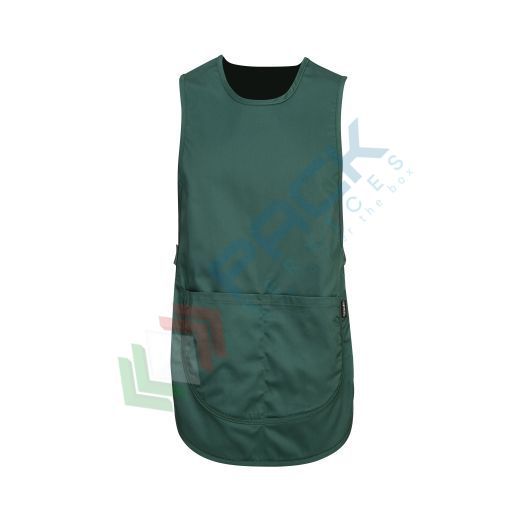 [S843BGRS/M] Mantella da lavoro in tessuto Kingsmill 65% poliestere + 35% cotone, 190 gr, con tasca e aperture laterali regolabili per una maggior flessibilità, colore verdone