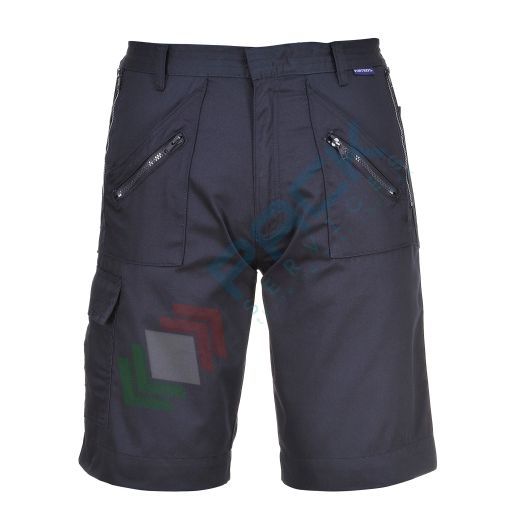 [S889NARM] Bermuda da lavoro Action, 65% poliestere + 35% cotone, 245 gr, colore blu navy