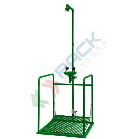 Stazione di decontaminazione con doccia e lavaocchi