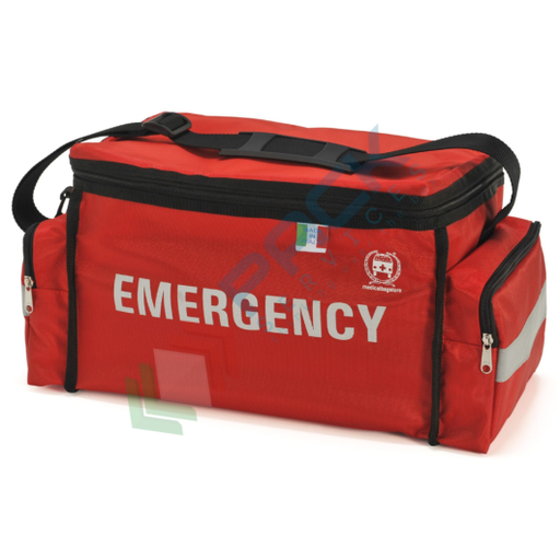 [BRS-EM1] Borsa pronto soccorso in nylon impermeabile, Mis. 50 x 23 x 23 cm, ideale per le attività allaperto, colore rosso