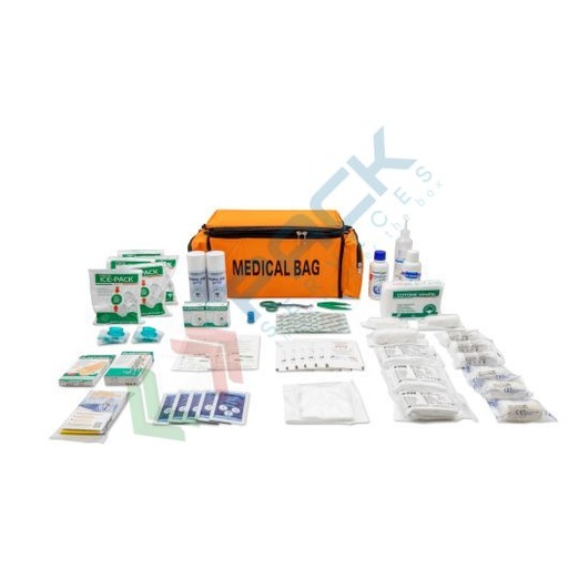 [BRS3881] Borsa pronto soccorso, contenuto base conforme all'allegato 1 del D.lgs. 81/2008-D.M.388/2003, ideale per 3 o più lavoratori (per aziende del gruppo AB)