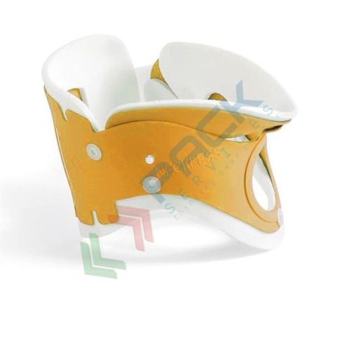 [CCERV-A] Collare cervicale lavabile in polietilene, chiusura con velcro, modello medium, colore arancio