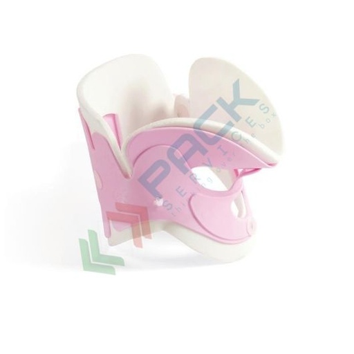 [CCERV-R] Collare cervicale lavabile in polietilene, chiusura con velcro, modello infant, colore rosa