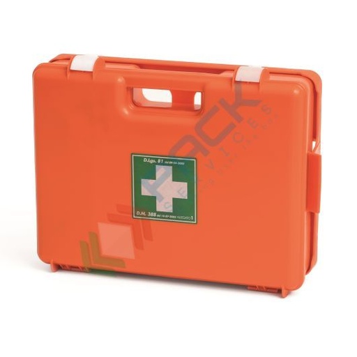 [CPS388-M228] Cassetta pronto soccorso, contenuto maggiorato conforme all'allegato 2 del D.lgs. 81/2008-D.M.388/2003, ideale fino a 2 lavoratori (per aziende del gruppo C)