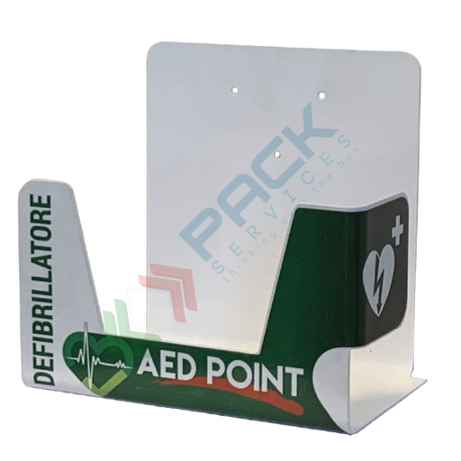[DAE/I-SUP4] Supporto universale a muro per defibrillatore, ideale per ambienti interni