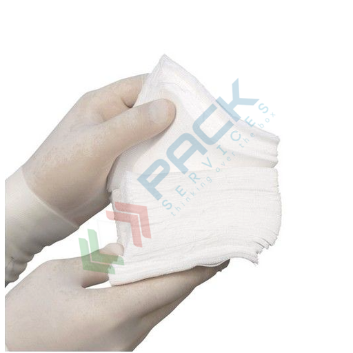 [GARZ-NS10] Garza non sterile in 100% morbido cotone, Mis. 10 x 10 cm, conf. 1 Kg