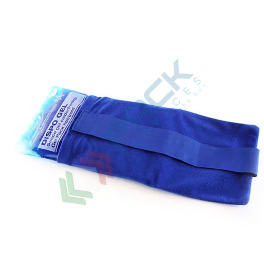 [ICE-CINT] Fascia per contenere la busta di ghiaccio istantaneo o la busta di caldo istantaneo, con cintura estensibile adattabile al corpo