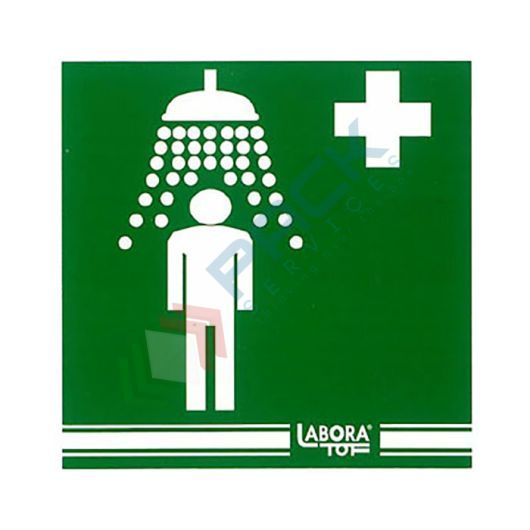 [KIT-OC/ADV1] Cartello adesivo doccia demergenza