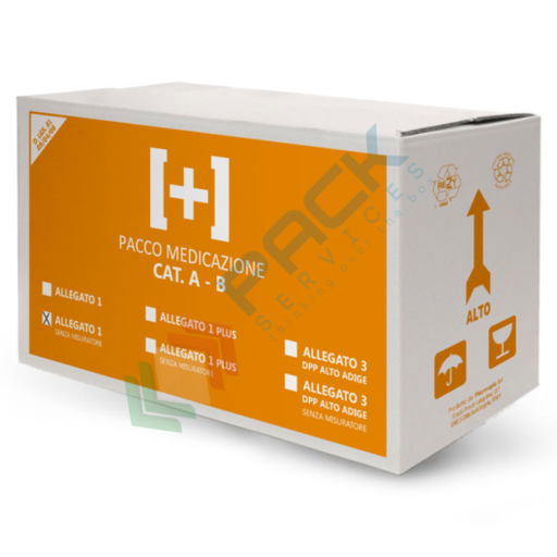 [KIT388-B1/S] Kit reintegro pronto soccorso, contenuto base senza sfigmomanometro, conforme all'allegato 1 del D.lgs. 81/2008-D.M.388/2003, ideale per 3 o più lavoratori (per aziende del gruppo AB)