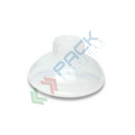 Maschera oronasale in silicone, trasparente anatomica, autoclavabile, calibro 2