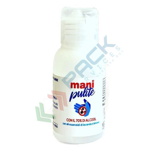 Gel igienizzante mani antisettico, 70% di alcol, formato da 50 ml, da utilizzare senz'acqua