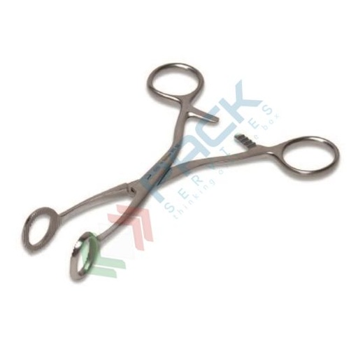 [PINZ-A] Pinza tiralingua in acciaio inox