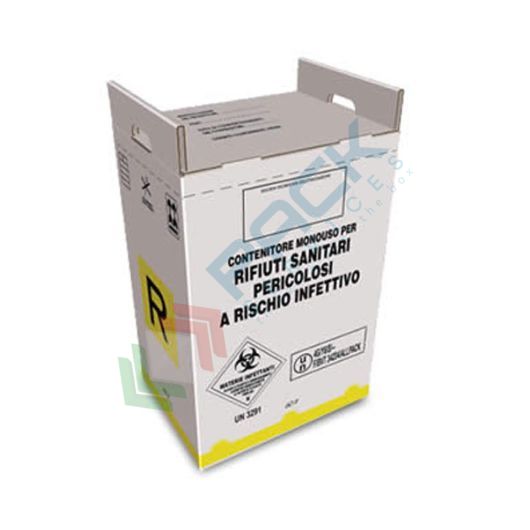 [RPC-12] Contenitore raccolta rifiuti pericolosi, 12 Lt, Mis. 22 x 20 x 27 cm