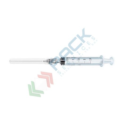 [SIRS-A02] Siringa con ago sterile monouso, capacità 2,5 ml, conf. 100 pz