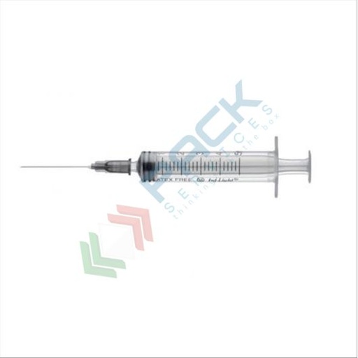 [SIRS-A05] Siringa con ago sterile monouso, capacità 5 ml, conf. 100 pz