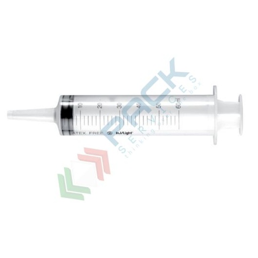 [SIRS-A60] Siringa monouso sterile, cono catetere, capacità 60 ml, conf. 20 pz