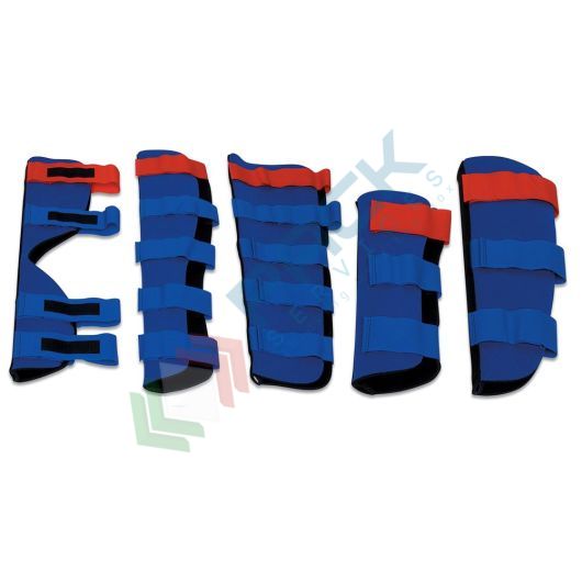 Steccobenda rigida conformabile, in neoprene e alluminio, Conf. 5 pz con custodia