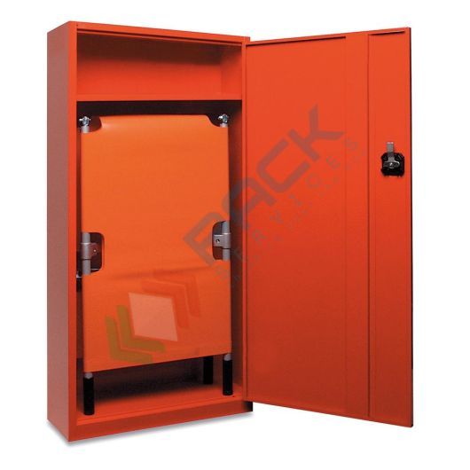 Armadio per barella pieghevole in lamiera di acciaio, Mis. 620 L x 230 P x 1310 H mm
