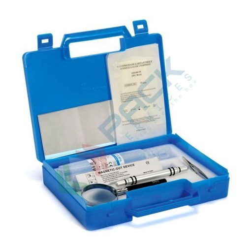 [UB041198] Kit levaschegge per aziende dove esista la possibilita' di essere colpiti da schegge metalliche