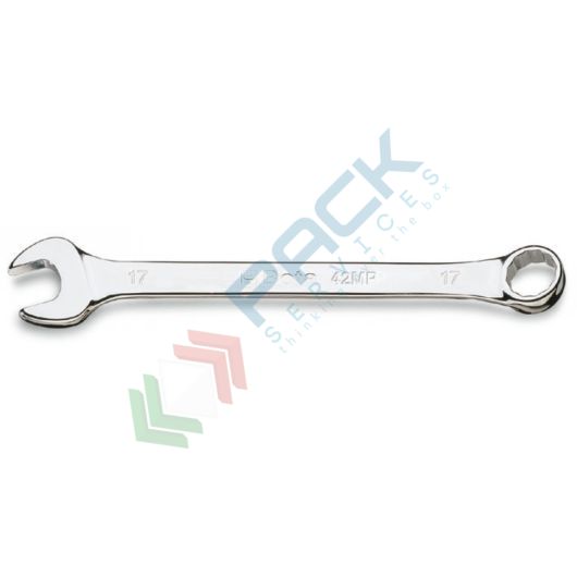Chiavi combinate a forchetta e poligonale piegata cromate lucide ? mm 10x10 - Art. 42MP 10